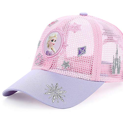 Fancyland ELSA Basecap Kinder Mädchen Jungen Glitzer-Trucker Cap Frozen 2 Eiskönigin Kinder Anna und ELSA Sonnenhut von Fancyland