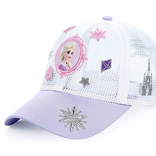 Fancyland ELSA Basecap Kinder Mädchen Jungen Glitzer-Trucker Cap Frozen 2 Eiskönigin Kinder Anna und ELSA Sonnenhut von Fancyland