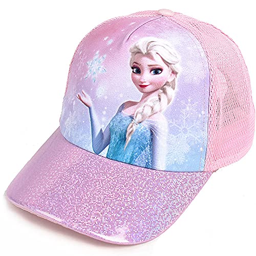 Fancyland ELSA Kinder Glitzer-Trucker Cap MädchenJungen Anna und ELSA Sonnenhut UV Schutz von Fancyland