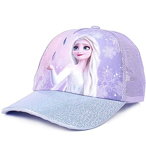 Fancyland ELSA Kinder Glitzer-Trucker Cap MädchenJungen Anna und ELSA Sonnenhut UV Schutz von Fancyland