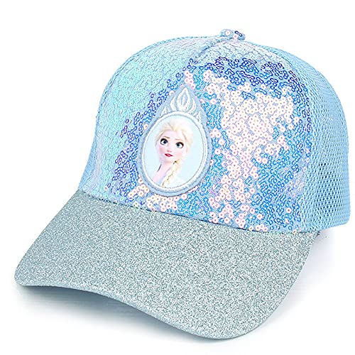 Fancyland ELSA Kinder Glitzer-Trucker Cap MädchenJungen Anna und ELSA Sonnenhut UV Schutz von Fancyland