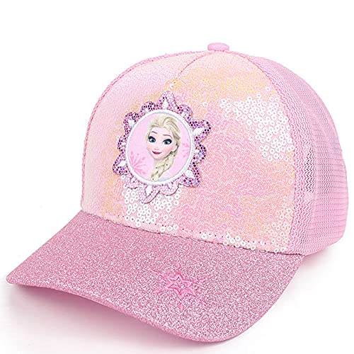 Fancyland ELSA Kinder Glitzer-Trucker Cap MädchenJungen Anna und ELSA Sonnenhut UV Schutz von Fancyland