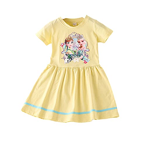 Mädchen Kleider Girls Frozen Sommer Shirt Dress and Top Frozen Anna und ELSA von Fancyland