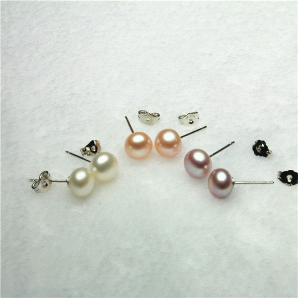 8-9mm Aaa Schaltfläche Perlohrring Ohrstecker-Natürliche Weiße, Rosa Und Lila Verfügbar Sind 8-9mm Aaa Schaltfläche Perlohrring Ohrstecker-Natürliche Weiße, Rosa Und Lila Verfügbar Sind von Fandapearl