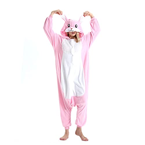 Einteiler Pyjamas Erwachsene Tierkostüm Onesie Kostüme Damen Herren Pyjama Fasching Halloween Schlafanzug Cosplay Erwachsene Karneval von Fandecie