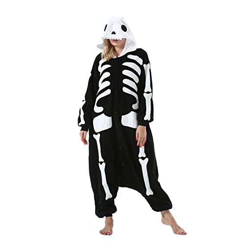Einteiler Pyjamas Erwachsene Tierkostüm Onesie Kostüme Damen Herren Pyjama Fasching Halloween Schlafanzug Cosplay Erwachsene Karneval von Fandecie