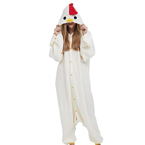 Einteiler Pyjamas Erwachsene Tierkostüm Onesie Kostüme Damen Herren Pyjama Fasching Halloween Schlafanzug Cosplay Erwachsene Karneval von Fandecie