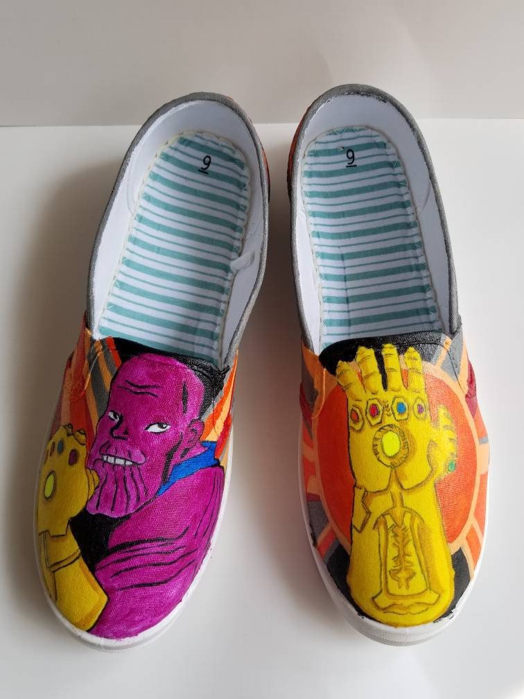 Thanos Und Die Infinity Gaunlet Schuhe Thanos Und Die Infinity Gaunlet Schuhe von FandomKicksDesign