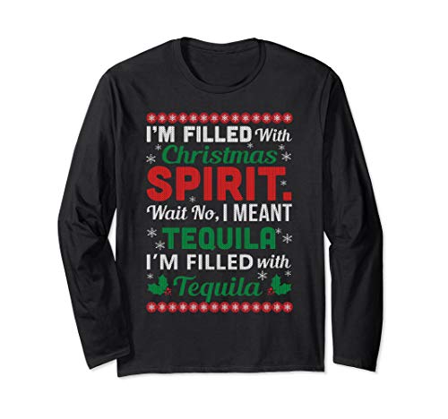 Funny Tequila Ugly Christmas Sweater Gifts for Men Women Langarmshirt Funny Tequila Ugly Christmas Sweater Gifts for Men Women Langarmshirt von Fandy Christmas Clothing