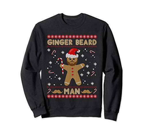 Ginger Beard Man Funny Gingerbread Ugly Christmas Sweater Sweatshirt von Fandy Christmas Clothing