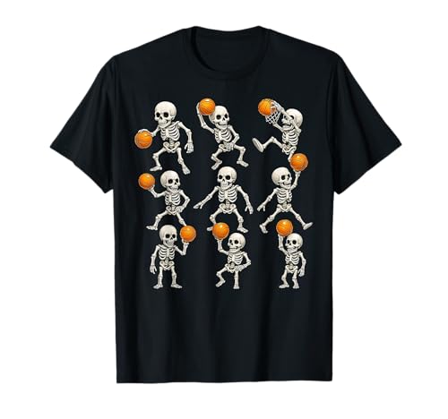 Basketball Skelette Halloween Kinder Jungen Herren T-Shirt Basketball Skelette Halloween Kinder Jungen Herren T-Shirt von Fandy Halloween
