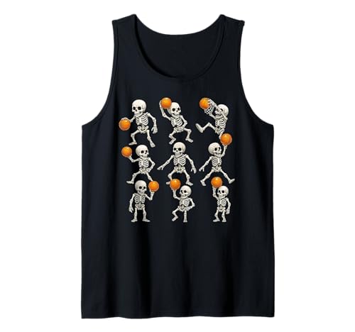 Basketball Skelette Halloween Kinder Jungen Herren Tank Top Basketball Skelette Halloween Kinder Jungen Herren Tank Top von Fandy Halloween