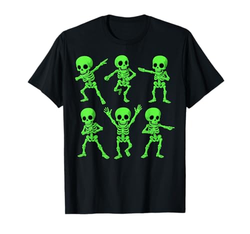 Tanzen Skelett Tanz Halloween Kinder Mädchen Jungen Männer T-Shirt Tanzen Skelett Tanz Halloween Kinder Mädchen Jungen Männer T-Shirt von Fandy Halloween