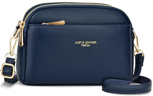 Faneam Kleine Umhängetasche Damen PU Leder Crossbody Bag Damen Klein Handy Umhängetasche Handtaschen Damen Klein mit Verstellbar Abnehmbar Schultergurt für täglichen Gebrauch (Blau) von Faneam