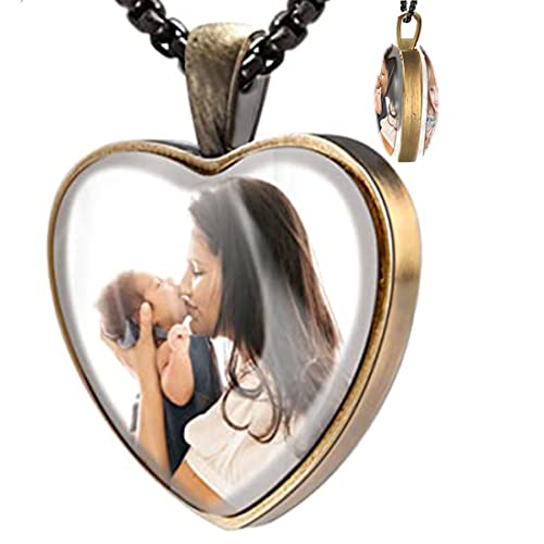 Fanery Sue Individuelle doppelseitige Bilder-Halsketten, personalisierte Foto-Halsketten für Damen und Herren, individueller Foto-Anhänger mit Erinnerungsbildern, -Mengenvolles Schmuckgeschenk, um Fanery Sue Individuelle doppelseitige Bilder-Halsketten, personalisierte Foto-Halsketten für Damen und Herren, individueller Foto-Anhänger mit Erinnerungsbildern, -Mengenvolles Schmuckgeschenk, um von Fanery Sue
