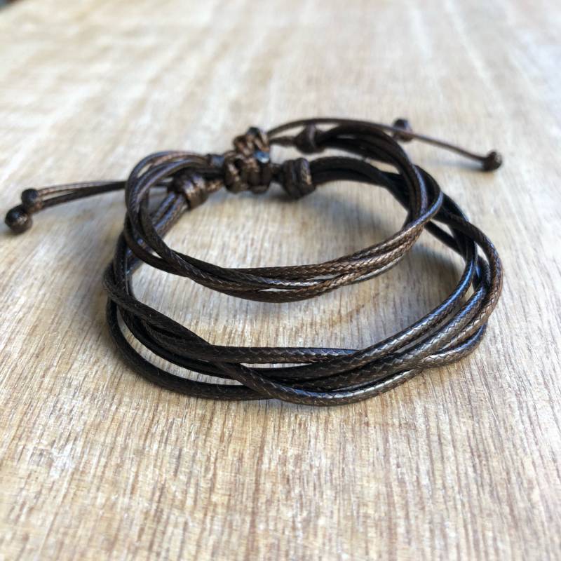 Sailfish Set, String Armbänder, Braun Paare Armbänder Wasserdicht Wc001526 von Fanfarria