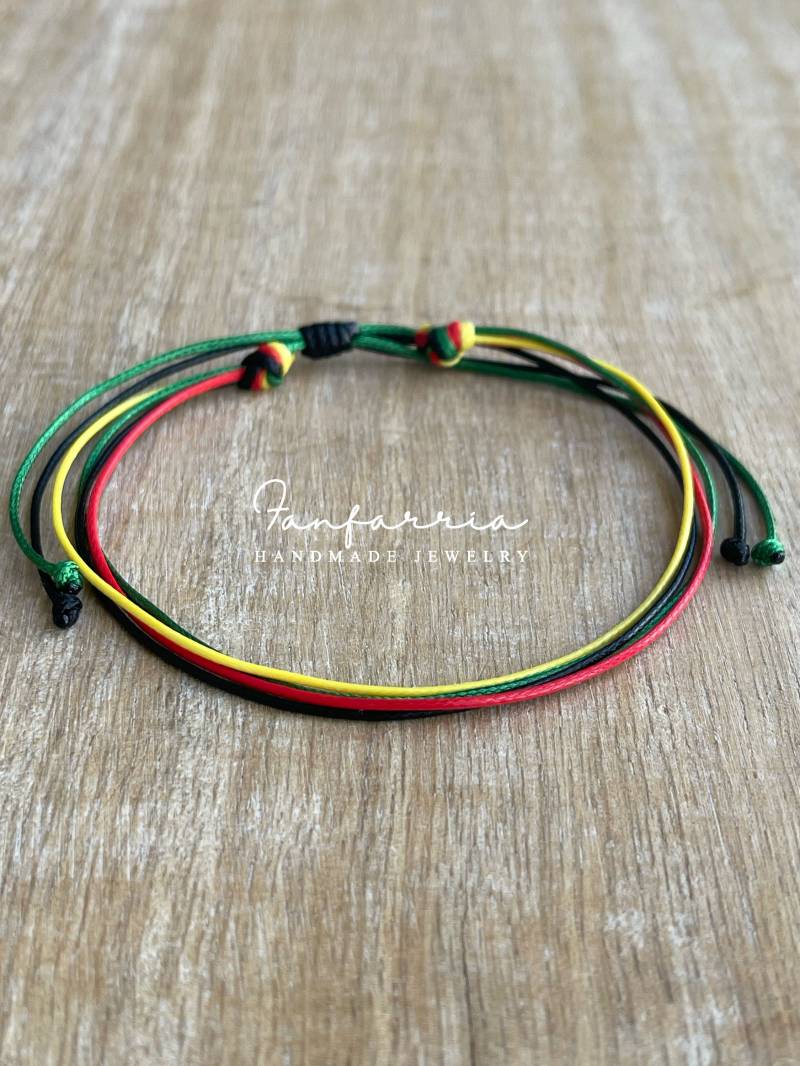 Surfside, Rasta Fußkettchen, Unisex, Multistrand Gewachste Schnur, Surfer Verstellbar, Wasserdicht, Reggae, String Anklet Wa001098 von Fanfarria