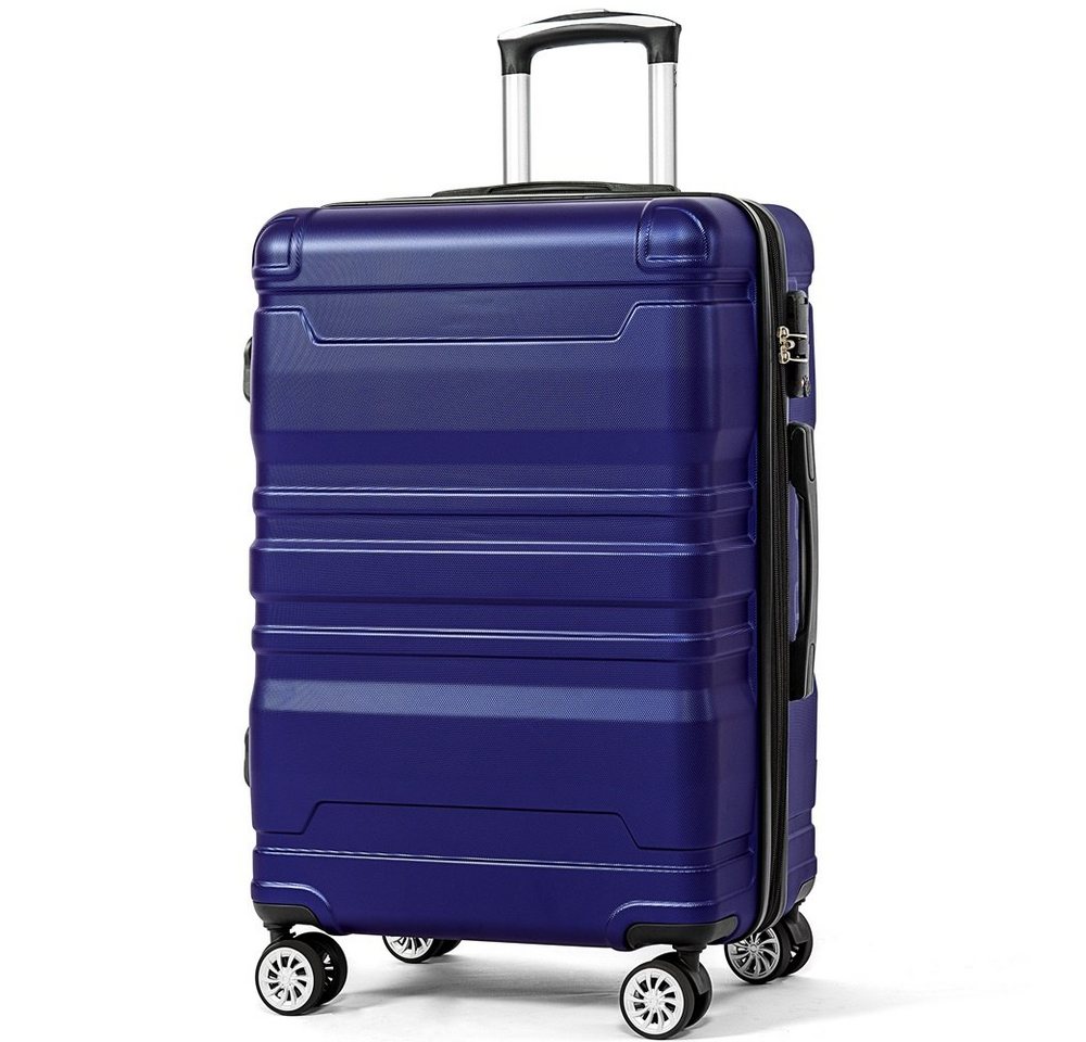 Fangqi Hartschalen-Trolley Hartschalen-Handgepäck, Koffer mit TSA-Schloss und Universalrad, Erweiterbar,Seitengriff,4 Rollen,47x31x75 cm, Mehrfarbig von Fangqi