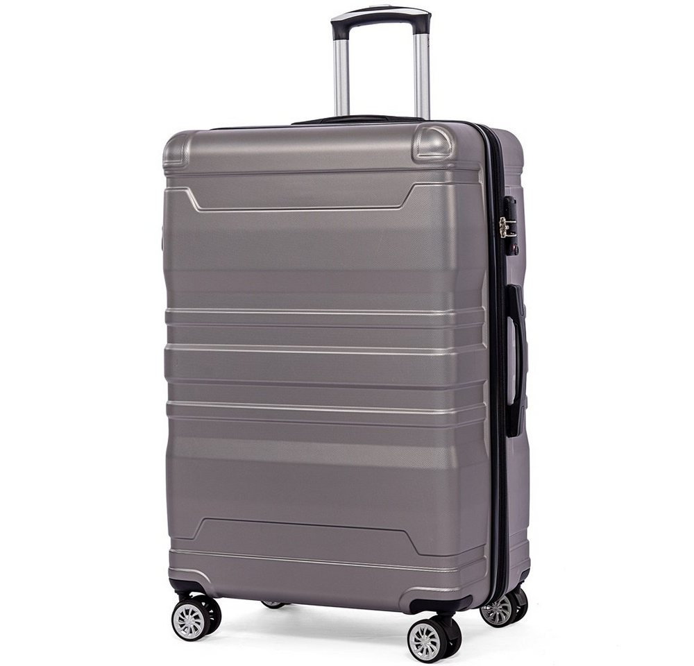 Fangqi Hartschalen-Trolley Hartschalen-Handgepäck, Koffer mit TSA-Schloss und Universalrad, Erweiterbar,Seitengriff,4 Rollen,47x31x75 cm, Mehrfarbig von Fangqi