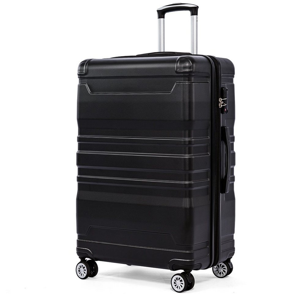 Fangqi Hartschalen-Trolley Hartschalen-Handgepäck, Koffer mit TSA-Schloss und Universalrad, Erweiterbar,Seitengriff,4 Rollen,47x31x75 cm, Mehrfarbig von Fangqi