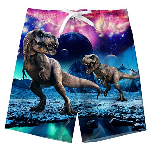 Fanient Jungen Surf Board Shorts Dinosaurier gedruckt Badeshorts Bademode Badehose Sommer Strand Board Hose von Fanient