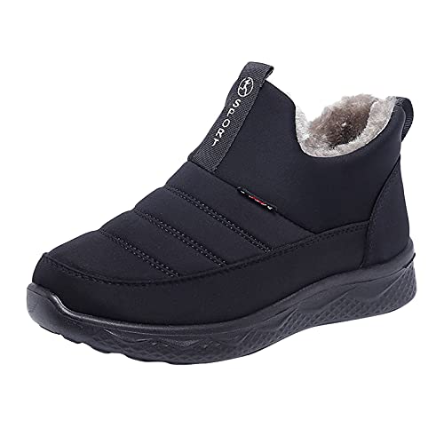 Barfuss Schuhe Winter Damen: Rutschfest Barefoot Shoes Wasserdicht Boots Outdoor Schuhe Kurzschaft Stiefel Rutschfeste Winterschuhe Leicht Barfussschuhe Waterproof Stiefeletten Winterstiefel von Fannyfuny