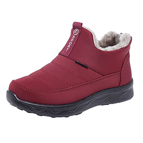 Barfuss Schuhe Winter Damen: Rutschfest Barefoot Shoes Wasserdicht Boots Outdoor Schuhe Kurzschaft Stiefel Rutschfeste Winterschuhe Leicht Barfussschuhe Waterproof Stiefeletten Winterstiefel von Fannyfuny