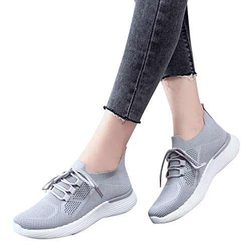 Barfussschuhe Damen Sommer Plattform Elegante Schuhe Lässige Slip On Walkingschuhe Frauen Walkingschuhe rutschfeste Sale Outdoor Sportlich Schuhe Bequeme Leistungsstarke Wmshoes Sneakers Schuhe von Fannyfuny