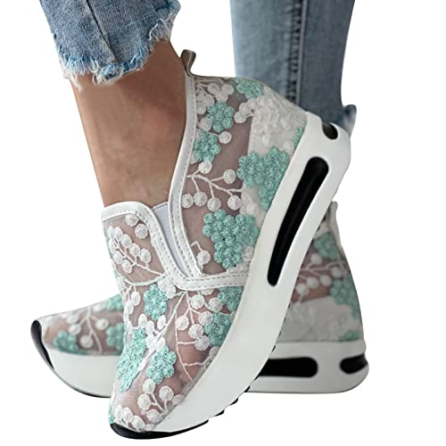 Damen Sneaker Mit Keilabsatz Air Cushion Diabetiker Schuhe Lässige Slip On Walkingschuhe Sandalen Wmshoes Joggingschuhe Frühling Meladen Turnschuhe Bequeme Leistungsstarke Wmshoes Sneakers Schuhe von Fannyfuny