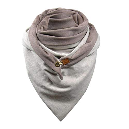 Fannyfuny 2020 NEU Damen Winter Schal Warme Schals Elegant Soild Drucken Button Soft Wrap Dreieckschal Lässige Persönlichkeit Mode Warme Schal Valentinstag Gift Winterschal von Fannyfuny
