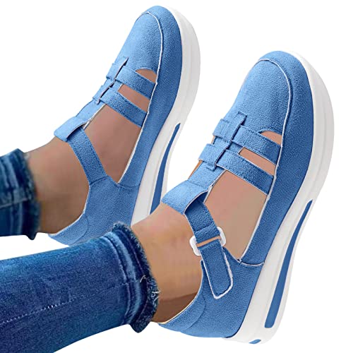 Fannyfuny Barfussschuhe Damen Sommer Air Cushion Diabetiker Schuhe Weiss Hoch Trainingsschuhe Cushion Wasserdicht Flach Plateau Shoes Mesh Atmungsaktiv Bequeme Leistungsstarke Wmshoes Sneakers Schuhe von Fannyfuny