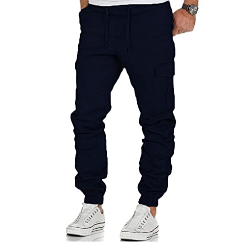 Fannyfuny Cargohose Herren Cargo Hose mit Taschen Baumwolle Jogger Chino Bequeme Regular Fit Jeans Outdoor Frachthose Men Pants Herrenhose Teen Jungen Party Kleidung von Fannyfuny