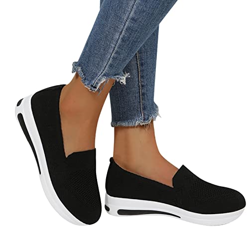 Fannyfuny Damen Schuhe Elegant Festlich Plattform Elegante Schuhe Lässige Slip On Walkingschuhe Walkingschuhe Freizeitsportschuhe Plateau Shoes Freizeitschuhe Gym für Gehen Laufen Joggen Sports von Fannyfuny