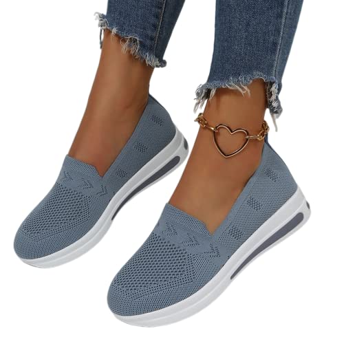 Fannyfuny Damen Schuhe Elegant Festlich Plattform Elegante Schuhe Lässige Slip On Walkingschuhe Walkingschuhe Freizeitsportschuhe Plateau Shoes Freizeitschuhe Gym für Gehen Laufen Joggen Sports von Fannyfuny