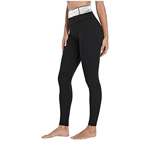 Fannyfuny Damen Schwitzhose Zum Abnehmen, Schwitz Hosen Damen Thermo Neopren Sauna Hosen,Yoga Hose Sporthose Fitnesshose Jogginghose von Fannyfuny