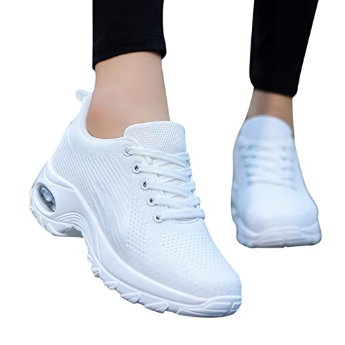 Fannyfuny Gesundheitsschuhe Damen Mit Fußbett rutschfeste Stahlkappenschuhe Fußballschuhe Schutzschuhe Komfortabel Breite Schuhe Freizeitsportschuhe Walking Schuhe von Fannyfuny