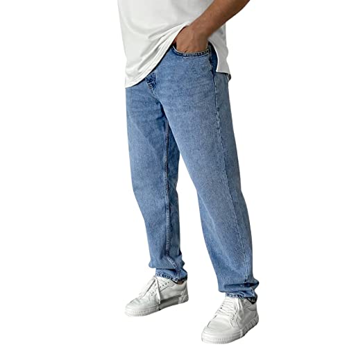 Fannyfuny Herren Jeans Hose Herrenjeans Jeanshose Skinny Röhrenjeans Biker Stretch Regular Slim Fit Straight Sportjeans Herrenhose Denim Baumwolle Baumwollmischung von Fannyfuny