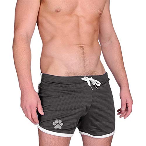 Fannyfuny Herren Sporthose kurz Sport Shorts Jogginghose Laufhose Fitness Freizeit Schnelltrocknende luftdurchlässige Trainingshose Sommer Athletische Workout Pants Sportwear Sporthose mit Kordelzug von Fannyfuny
