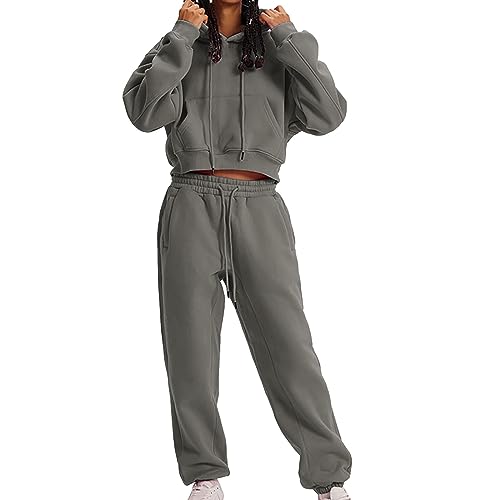 Fannyfuny Jogginganzug Damen Set Warm Freizeitanzug Einfarbig Jogginganzug Set Mit Kapuze Casual Hausanzug Zweiteiler Elegant Jogger Set Langarm Freizeitanzug Y2k Streetwear Fannyfuny Jogginganzug Damen Set Warm Freizeitanzug Einfarbig Jogginganzug Set Mit Kapuze Casual Hausanzug Zweiteiler Elegant Jogger Set Langarm Freizeitanzug Y2k Streetwear von Fannyfuny