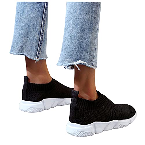 Fannyfuny Laufschuhe Damen Sneaker Running Tennis Schuhe Luftkissen Arbeitsturnschuhe Lässige Slip On Walkingschuhe Elegante Schuhe Trekkingschuhe Outdoor Joggen Running Schuhe Tennis Atmungsaktiv von Fannyfuny