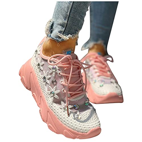 Fannyfuny Sneaker Plateau Damen Air Cushion Outdoor Sportlich Schuhe Hoch Trainingsschuhe Bequem Breite Schuhe Sicherheitsschuhe Joggingschuhe Laufschuhe Sportschuhe Turnschuhe Sneaker Damen von Fannyfuny