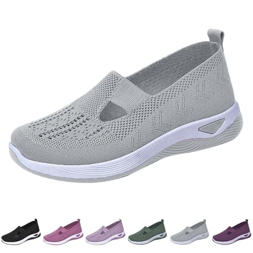 Fannyfuny Sommer Schuhe Damen Weite H Vermascht Orthopädische Schuhe Sommer Memory Schaum Krankenschwester Sportschuhe Fitnessschuhe Fitness Jogging Hallenschuhe Trainingsschuhe Fitnessstudio von Fannyfuny