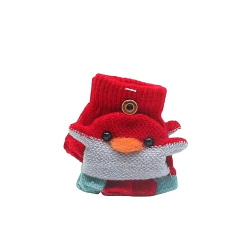 Fannyfuny Strickhandschuhe Kinder Handschuhe Junge Mädchen Halbfinger Fäustlinge Flip-Top Winterhandschuhe mit Plüschfutter Herbst Winter Fingerhandschuhe Kinderhandschuhe Weiche Warme für 1-3 Jahre von Fannyfuny