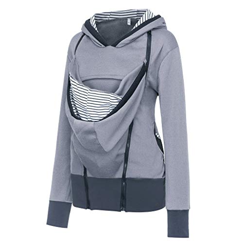 Fannyfuny Umstandsmode Damen Winter Herbst Hoodies Stillpullover Langarm Pullover Umstandspullover Stilltop Sweatshirt Stillen Umstandshirt Sweatshirt Mit Kapuze von Fannyfuny