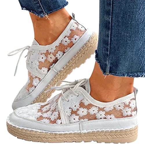 Gesundheitsschuhe Damen Mit Fußbett Wedges Keilabsatz Schuhe Stoßdämpfende Athletische Schuhe Mesh Sportlich Schuhe Komfortabel Breite Schuhe Freizeitsportschuhe Für Sporthalle Outdoor Jogging von Fannyfuny