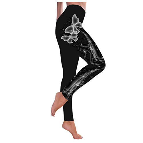 Leggings Damen High Waist Baumwolle Sexy Geraffte Push Up Leggins Elastische Push Up Yogahose Enge Sport Enge Laufhose Running Hose Sport Laufen Yoga Sporthose Hotpants Kompression Sport Fitness Hose von Fannyfuny