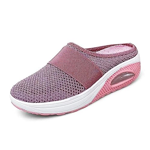 Orthopädische Schuhe Damen Air Cushion Slip On Walking Orthopedic Walking Shoes Freizeit Mesh Atmungsaktiv Freizeitschuhe Hausschuhe mit Fussbett Frauen Sneaker Turnschuhe Sportschuhe von Fannyfuny