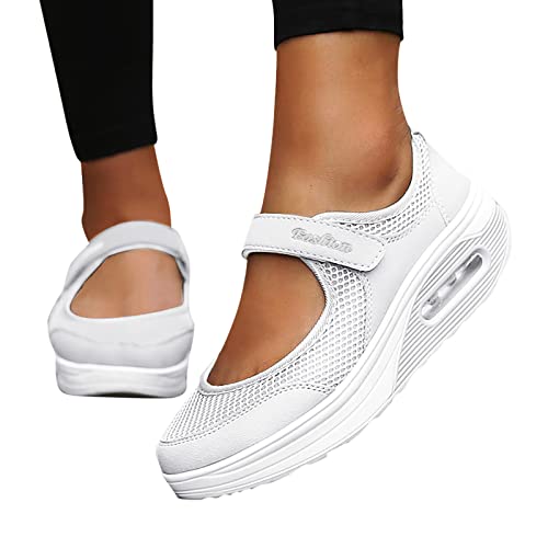 Ortopädicheschuhe Damen Plattform Elegante Schuhe Turnschuhe Sportschuhe Walkingschuhe Freizeitsportschuhe Plateau Shoes Outdoor Sportlich Schuhe Bequeme Leistungsstarke Wmshoes Sneakers Schuhe von Fannyfuny