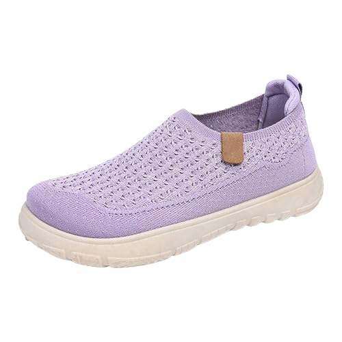 Sneaker Damen rutschfest Atmungsaktiv Leichtgewichts Laufschuhe Senioren Orthopädische Schuhe Fitnessschuhe Slip on Walkingschuhe Sandals Trainingsschuhe Fitnessstudio von Fannyfuny