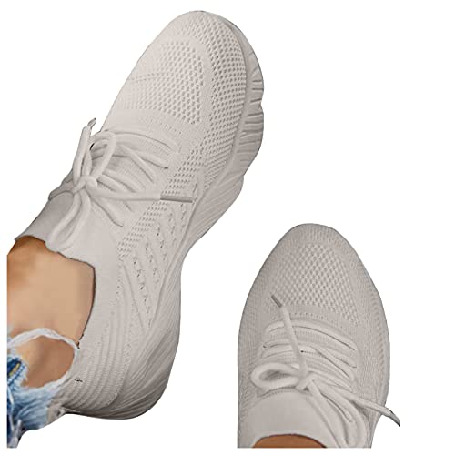 Sportschuhe Damen Fitnessstudio Elegant Classic Weiss Hoch Trainingsschuhe Walkingschuhe Freizeitsportschuhe Plateau Shoes Frühling Meladen Turnschuhe Bequeme Leistungsstarke Wmshoes Sneakers Schuhe von Fannyfuny